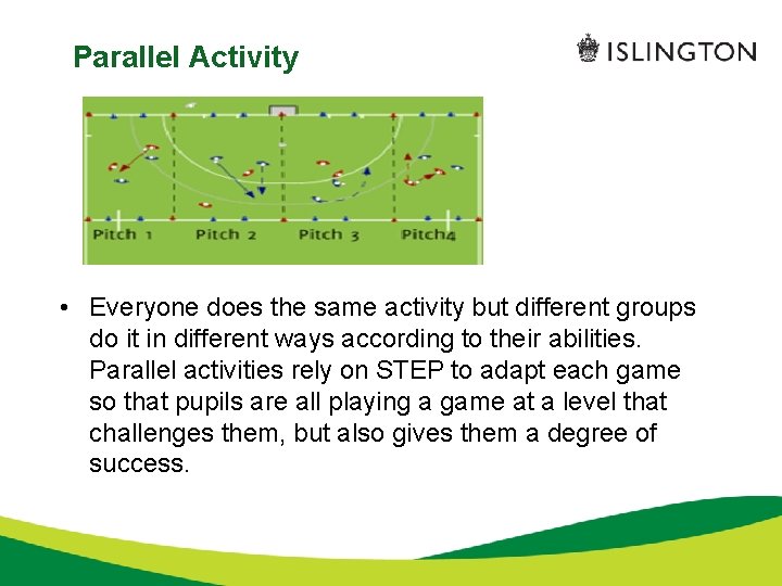 Parallel Activity • Everyone does the same activity but different groups do it in