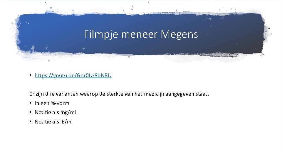 Filmpje meneer Megens • https: //youtu. be/Gor 0 Uz 9 b. NRU Er zijn