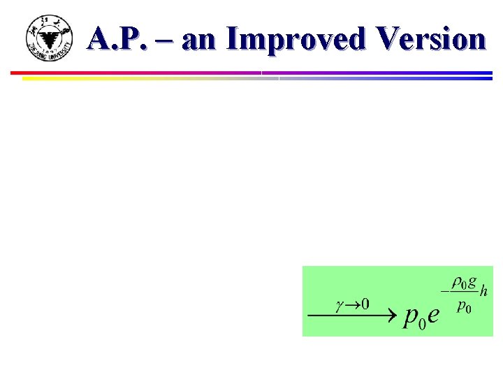 A. P. – an Improved Version 