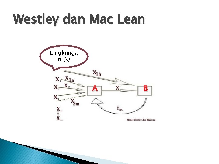 Westley dan Mac Lean Lingkunga n (X) A B 