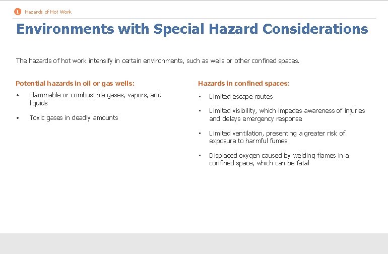 1 Hazards of Hot Work Environments with Special Hazard Considerations The hazards of hot