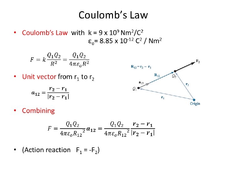 Coulomb’s Law • 