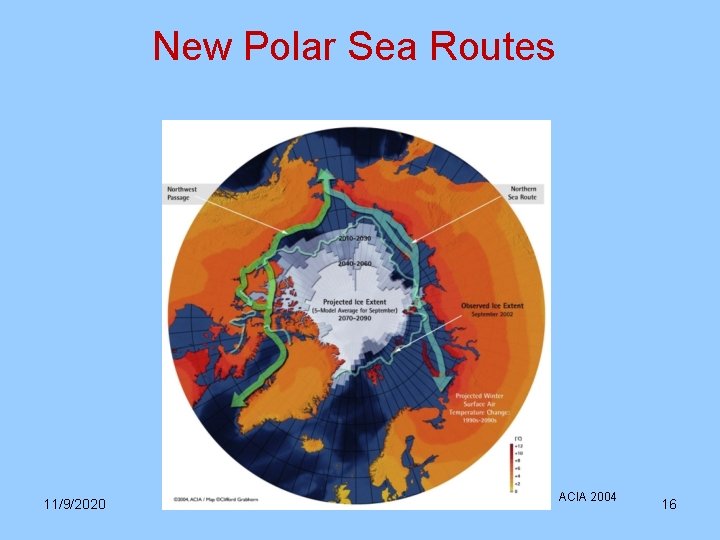 New Polar Sea Routes 11/9/2020 ACIA 2004 16 