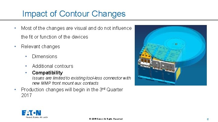 Impact of Contour Changes • Most of the changes are visual and do not