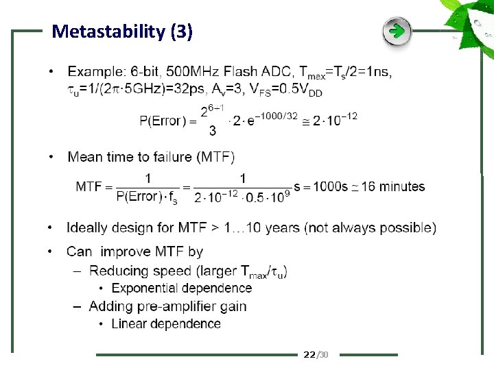 Metastability (3) 22 /30 
