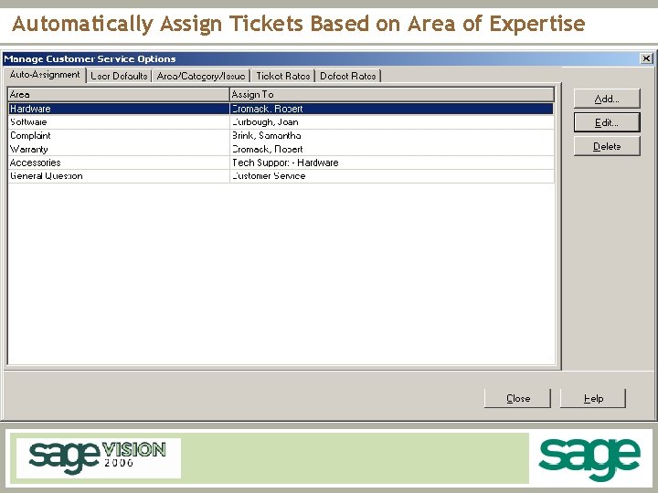 Automatically Assign Tickets Based on Area of Expertise 