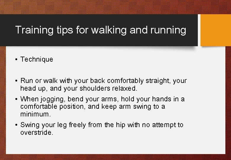 Training tips for walking and running • Technique • Run or walk with your