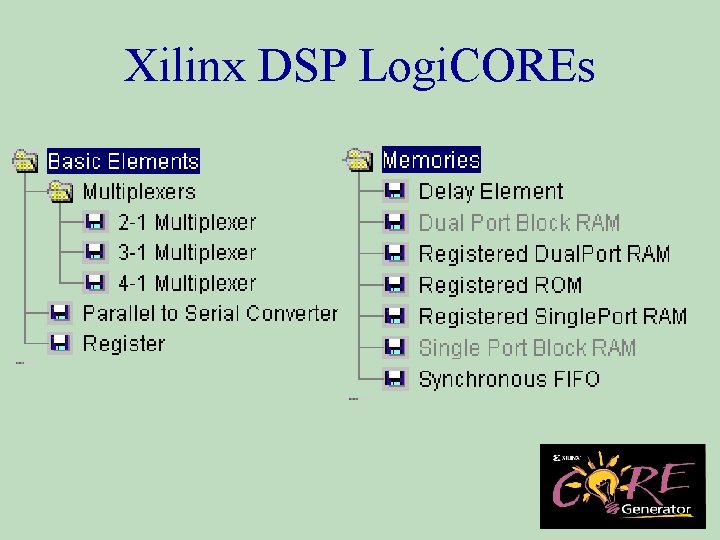 Xilinx DSP Logi. COREs Academy - Xilinx DSP Page 20 