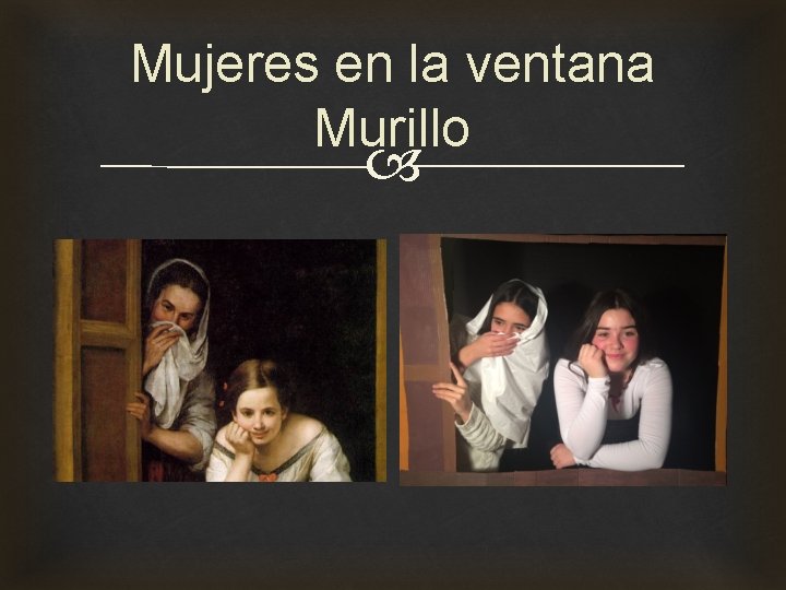 Mujeres en la ventana Murillo 