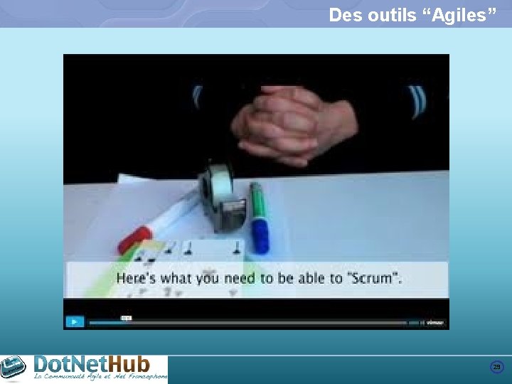 Des outils “Agiles” 29 