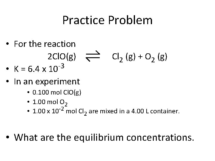 Equilibrium Is The State Where The Rate Of