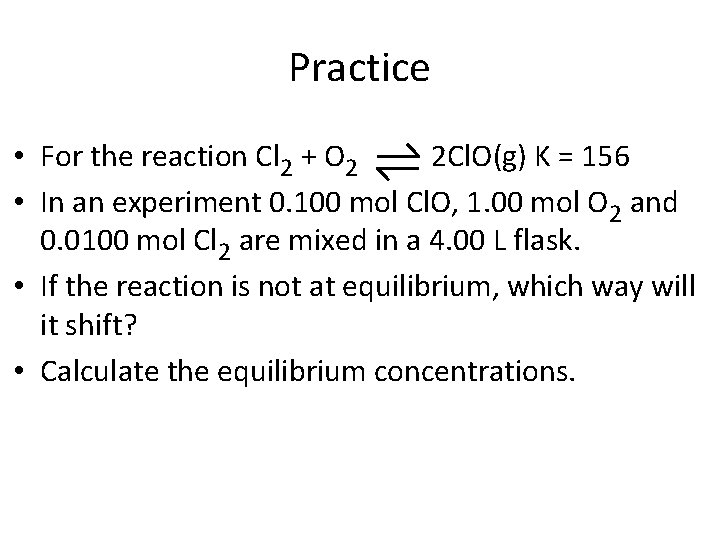 Equilibrium Is The State Where The Rate Of