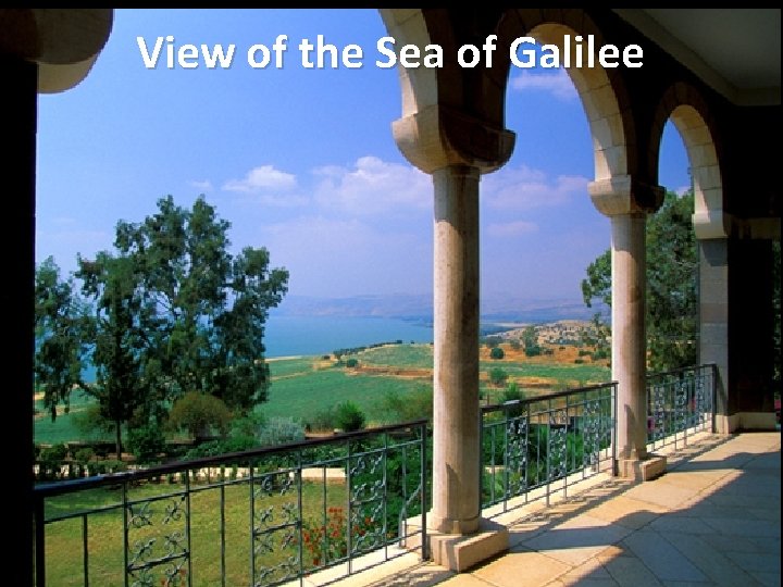 View of the Sea of Galilee 