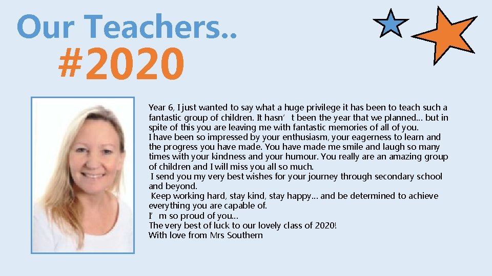 Our Teachers. . #2020 Year 6, I just wanted to say what a huge