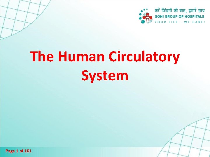 The Human Circulatory System Page 1 of 101 