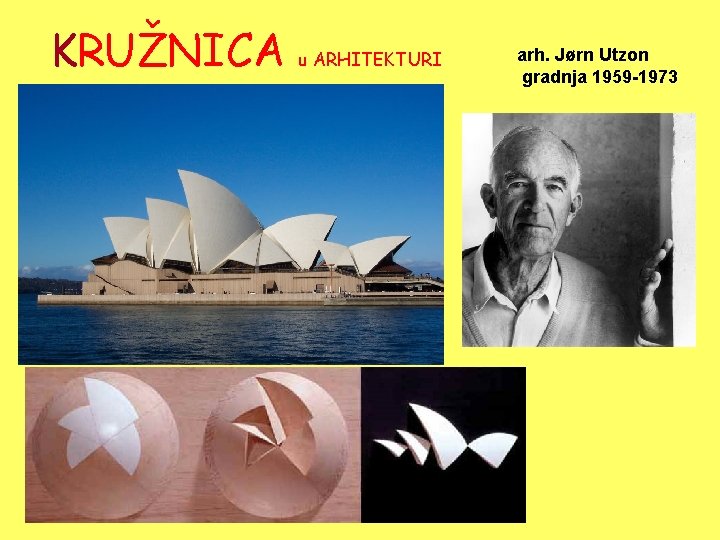 KRUŽNICA u ARHITEKTURI arh. Jørn Utzon gradnja 1959 -1973 