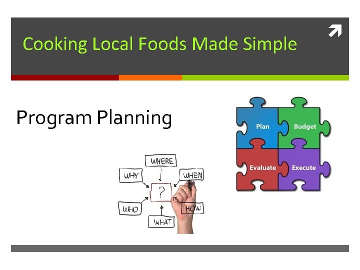 Cooking Local Foods Made Simple Program Planning 