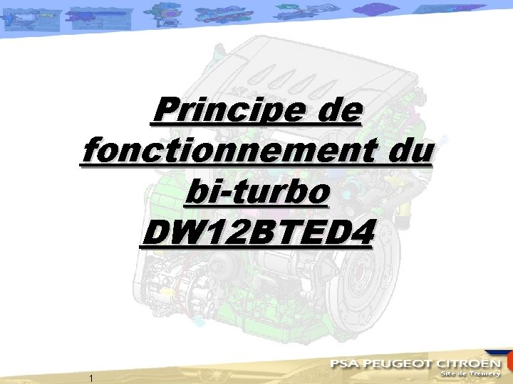 Principe de fonctionnement du bi-turbo DW 12 BTED 4 1 