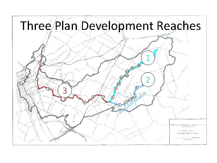 Three Plan Development Reaches 1 1 15 14 13 11 2 3 2 12