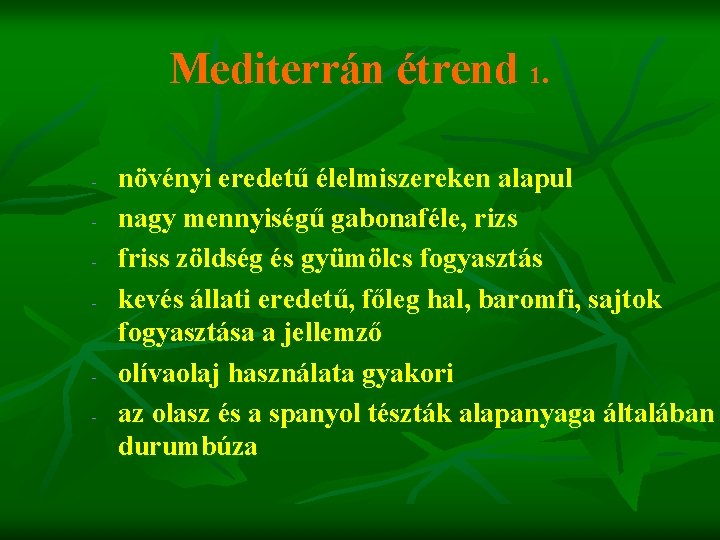 vese diéta mintaétrend