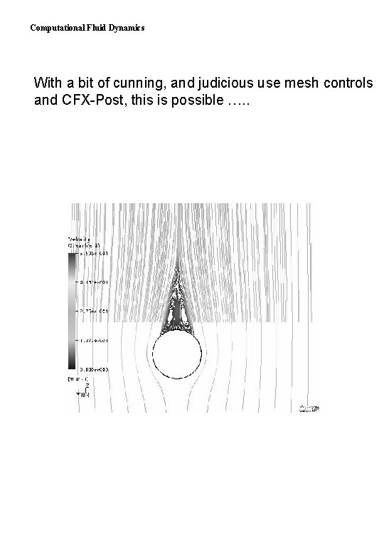 Computational Fluid Dynamics With a bit of cunning, and judicious use mesh controls and