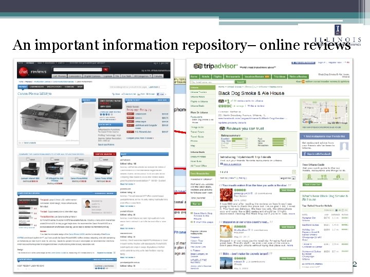 An important information repository– online reviews Needs for automatic analysis! various abundant informative 2 An important information repository– online reviews Needs for automatic analysis! various abundant informative 2