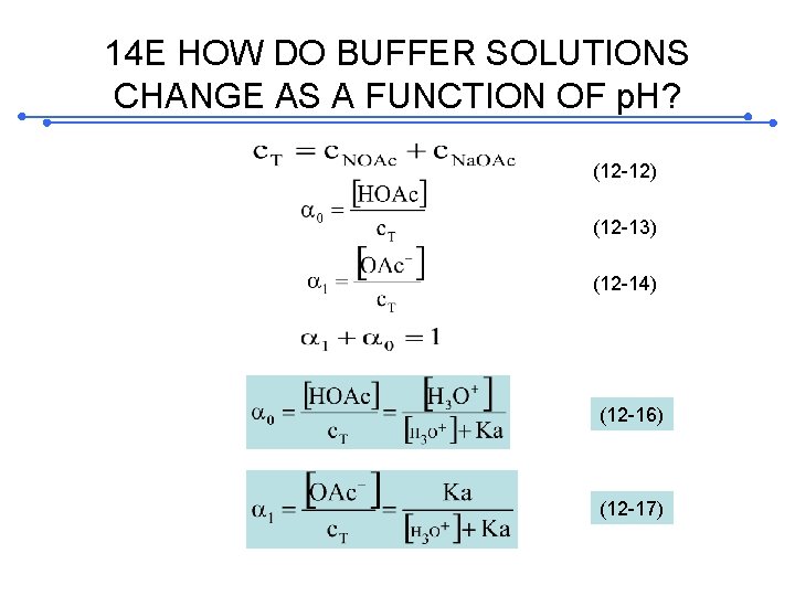 14 E HOW DO BUFFER SOLUTIONS CHANGE AS A FUNCTION OF p. H? (12