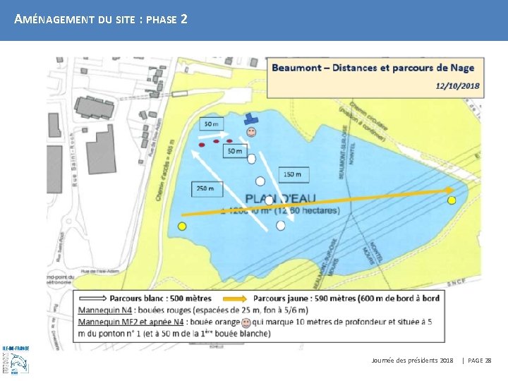 AMÉNAGEMENT DU SITE : PHASE 2 Journée des présidents 2018 | PAGE 28 