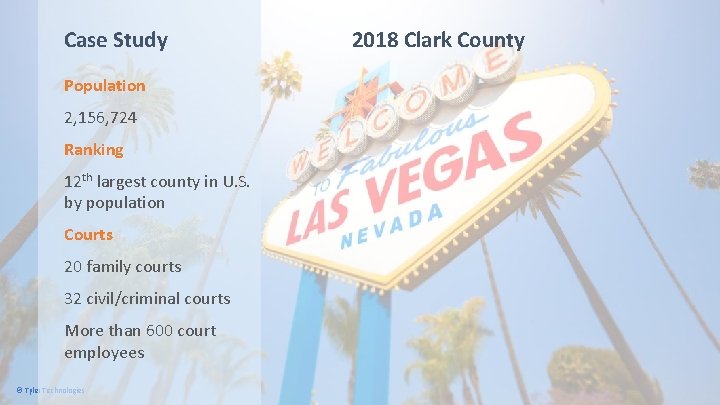 Case Study Population 2, 156, 724 Ranking 12 th largest county in U. S.