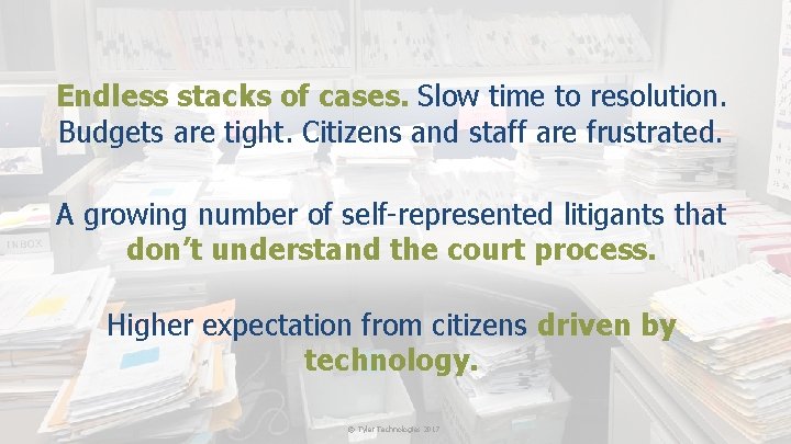 Endless stacks of cases. Slow time to resolution. Budgets are tight. Citizens and staff