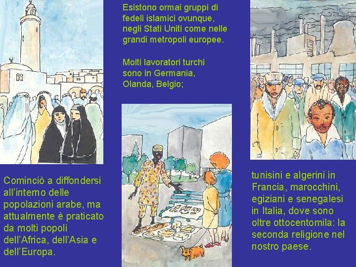 Esistono ormai gruppi di fedeli islamici ovunque, negli Stati Uniti come nelle grandi metropoli