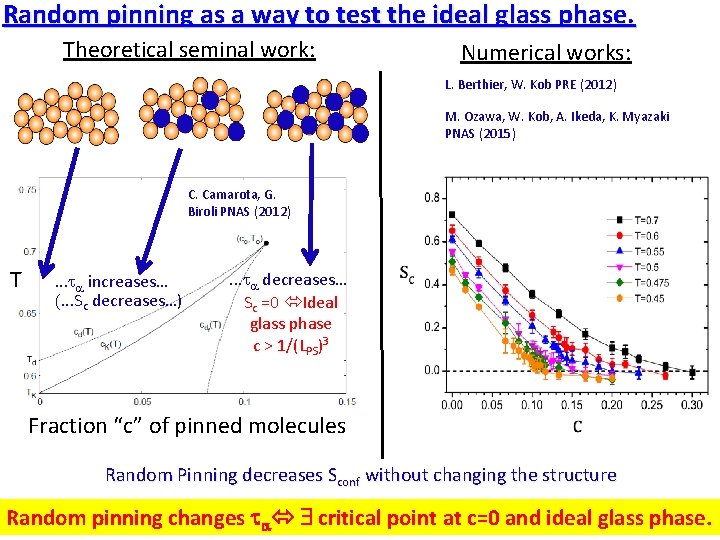 Random pinning as a way to test the ideal glass phase. Theoretical seminal work: