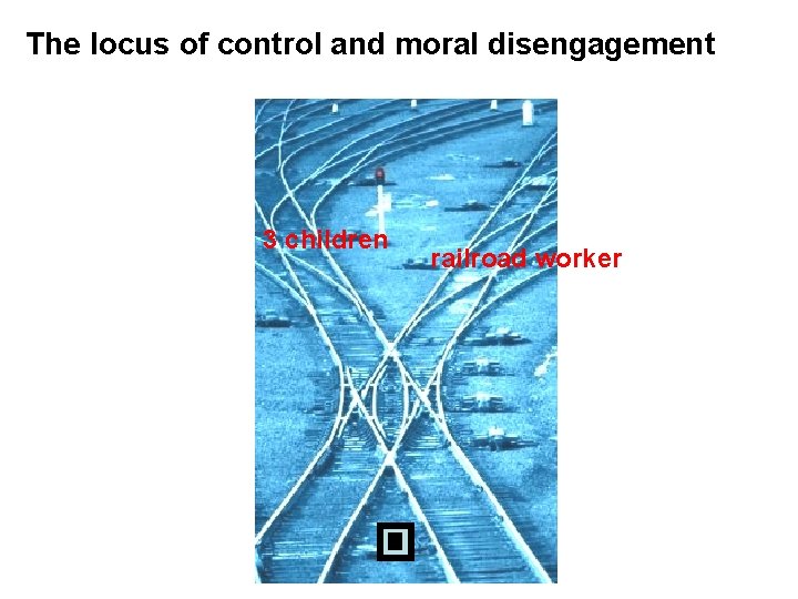 The locus of control and moral disengagement 3 children railroad worker 