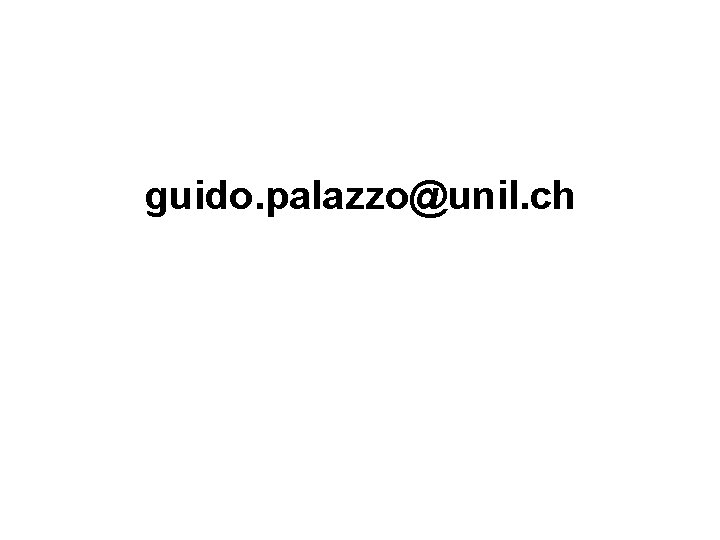 guido. palazzo@unil. ch 