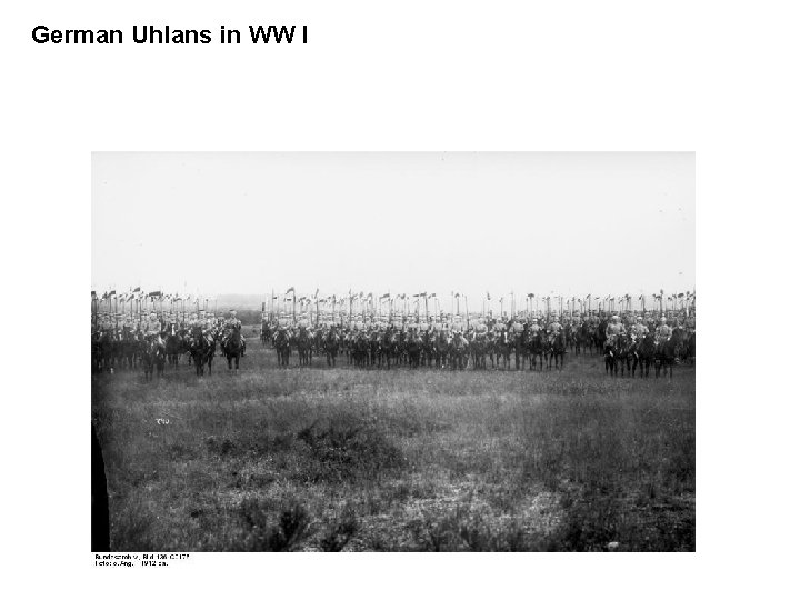 German Uhlans in WW I 