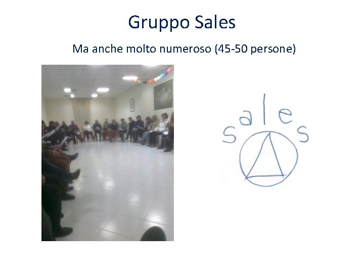 Gruppo Sales Ma anche molto numeroso (45 -50 persone) Gruppo Sales Ma anche molto numeroso (45 -50 persone)
