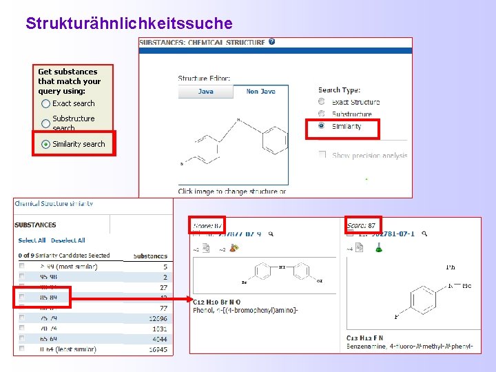 Strukturähnlichkeitssuche 