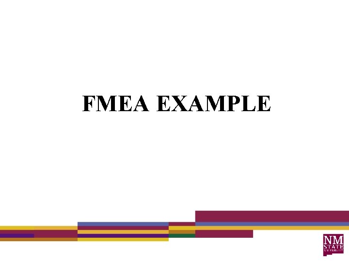 FMEA EXAMPLE 