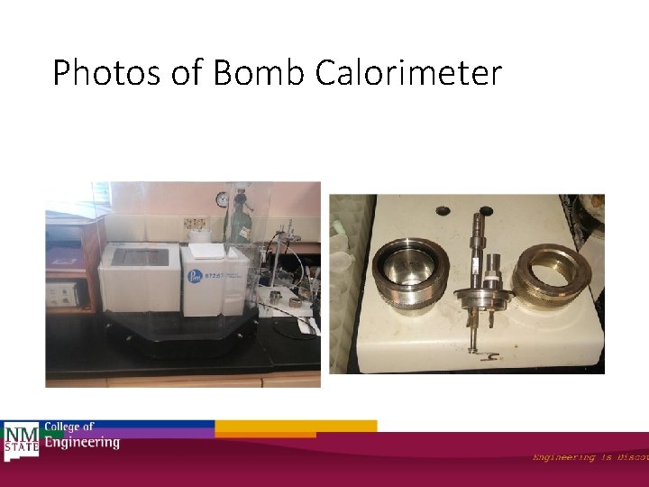 Photos of Bomb Calorimeter 