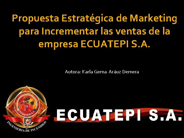 Propuesta Estratgica de Marketing para Incrementar las ventas