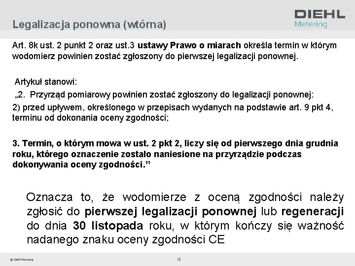 Legalizacja ponowna (wtórna) Art. 8 k ust. 2 punkt 2 oraz ust. 3 ustawy