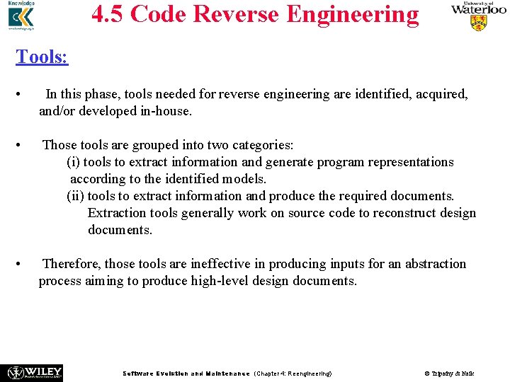 4. 5 Code Reverse Engineering Tools: • In this phase, tools needed for reverse 4. 5 Code Reverse Engineering Tools: • In this phase, tools needed for reverse