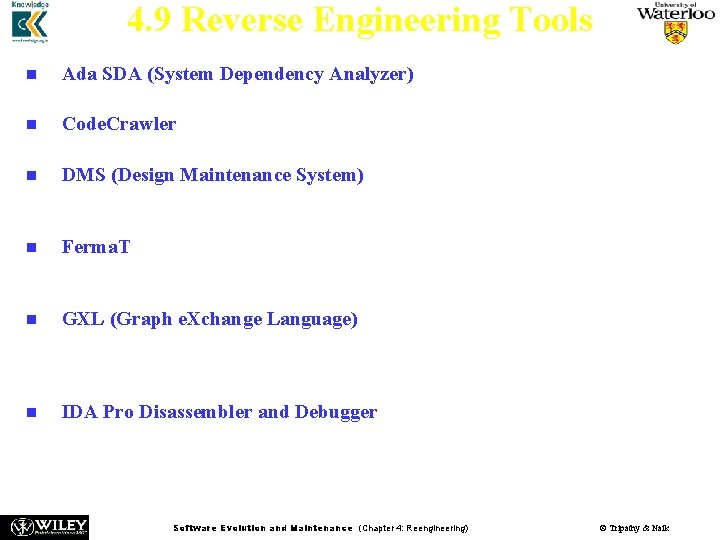 4. 9 Reverse Engineering Tools n n n Ada SDA (System Dependency Analyzer) is 4. 9 Reverse Engineering Tools n n n Ada SDA (System Dependency Analyzer) is