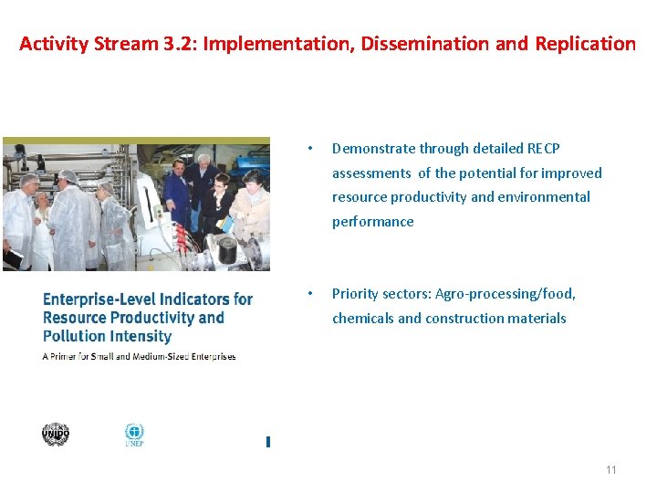 Activity Stream 3. 2: Implementation, Dissemination and Replication • Demonstrate through detailed RECP assessments