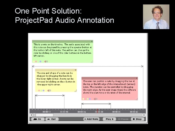 One Point Solution: Project. Pad Audio Annotation 