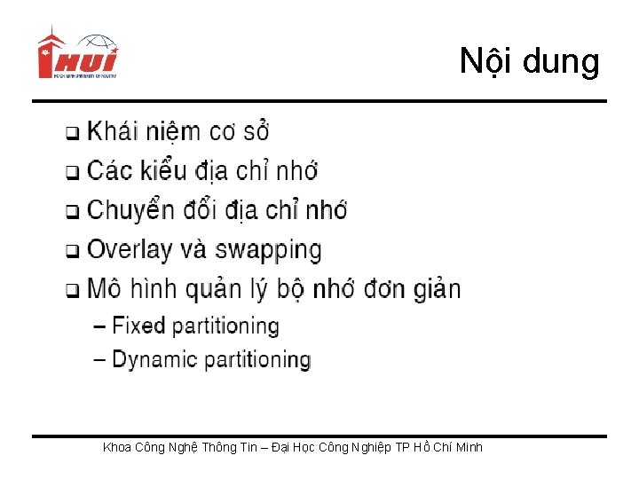 Nội dung Khoa Công Nghệ Thông Tin – Đại Học Công Nghiệp TP Hồ