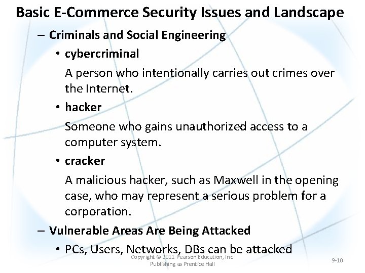 Basic E-Commerce Security Issues and Landscape – Criminals and Social Engineering • cybercriminal A Basic E-Commerce Security Issues and Landscape – Criminals and Social Engineering • cybercriminal A