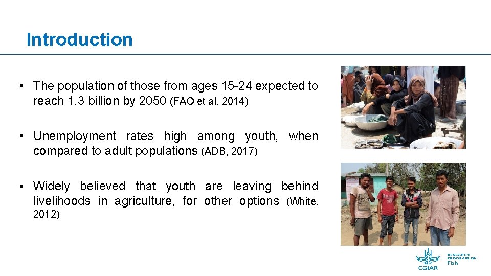 Introduction • The population of those from ages 15 -24 expected to reach 1.