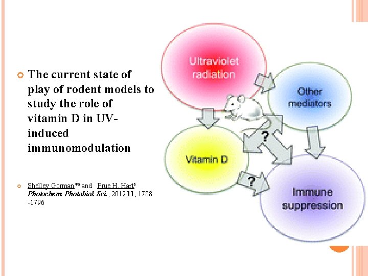  The current state of play of rodent models to study the role of
