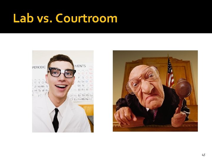 Lab vs. Courtroom 45 